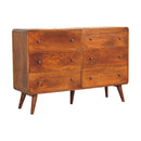 Large Curved Chest - Chestnut by Unique Piece Furniture