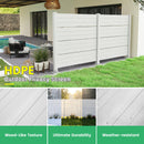 50" W x 49" H Outdoor Privacy Screen with Aluminum Posts, 2 Panels by HouseOfZazla