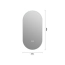 Smart Wall Mounted LED Touch Screen Mirror With Anti Fog Function And Adjustable Lighting - Antique Silver by HouseOfZazla
