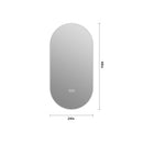 Smart Wall Mounted LED Touch Screen Mirror With Anti-Fog Function And Adjustable Lighting by Unique Piece Furniture