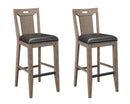 Slat Back Bar Stools (Set of 2) - Brown by HouseOfZazla