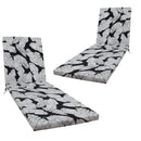 2 Piece Chaise Lounge Chair Cushion Set With Ties by HouseOfZazla
