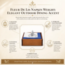 Fleur De Lis Napkin Weight by Arthur Court Designs