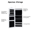Wall Mounted Mirrored Jewelry Armoire Storage Organizer by LJGDeals