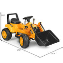 Kids Ride On Excavator Digger 6V Battery Powered Tractor-Yellow by LJGDeals