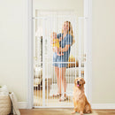 67.5" Extra Tall Pet Gate Heavy-Duty Metal Cat Gate with 30.5"-41" Wide Opening-White by LJGDeals