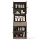 67.5 Inch Tall Modern Freestanding Floor Storage Cabinet with 4 Doors and 1 Drawer by LJGDeals