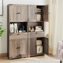 67.5 Inch Tall Modern Freestanding Floor Storage Cabinet with 4 Doors and 1 Drawer by LJGDeals