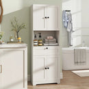 67.5 Inch Tall Modern Freestanding Floor Storage Cabinet with 4 Doors and 1 Drawer by LJGDeals