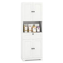 67.5 Inch Tall Modern Freestanding Floor Storage Cabinet with 4 Doors and 1 Drawer by LJGDeals