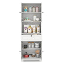 67.5 Inch Tall Modern Freestanding Floor Storage Cabinet with 4 Doors and 1 Drawer by LJGDeals