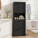 67.5 Inch Tall Modern Freestanding Floor Storage Cabinet with 4 Doors and 1 Drawer by LJGDeals