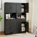 67.5 Inch Tall Modern Freestanding Floor Storage Cabinet with 4 Doors and 1 Drawer by LJGDeals
