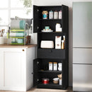 67.5 Inch Tall Modern Freestanding Floor Storage Cabinet with 4 Doors and 1 Drawer by LJGDeals