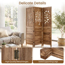 3-Panel Folding Room Divider 67" with Tree Cutout Design