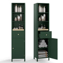 67 Inch Tall Bathroom Cabinet Narrow Floor Cabinet with Fluted Door by LJGDeals