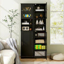67 Inch Tall Bathroom Cabinet Freestanding Storage Cabinet with 5 Adjustable Shelves by LJGDeals