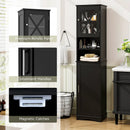67 Inch Tall Bathroom Cabinet Freestanding Storage Cabinet with 5 Adjustable Shelves by LJGDeals