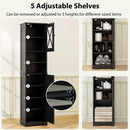 67 Inch Tall Bathroom Cabinet Freestanding Storage Cabinet with 5 Adjustable Shelves by LJGDeals