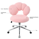 360Swivel Height Adjustable,Swivel Chair,Teddy fabric,home office chair