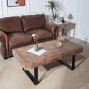 Rectangular Coffee Table With U-Shaped Legs Living Room - Multi by HouseOfZazla