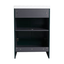 Modern Freestanding Bathroom Vanity With Soft Close Cabinet Doors by HouseOfZazla