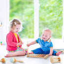 8Pcs Toddler Musical Toys Wooden Montessori Musical Instruments with Xylophone Tambourine Maracas for Boys Girls Aged 3 4 5 Years Old