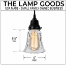 Pebble Glass Pendant Light Fixture by The Lamp Goods