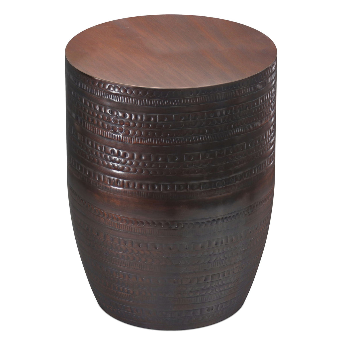 Johnsen - Handcrafted Large Metal Accent Table, photo 12 of 25