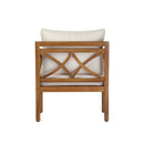 Acacia Wood Patio Furniture Club Chair Set of 2 by HouseOfZazla
