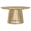 Diana - 2 Piece Round Coffee And End Table Set - Natural
