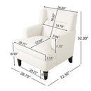 Upholstered Accent Chair Tufted Armchair For Living Room And Bedroom by Unique Piece Furniture