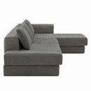 L-Shaped Modular Sofa With Double Layer Cushion by HouseOfZazla