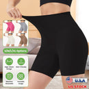 High-Waist Biker Shorts with Tummy Control for Workouts by LJGDeals