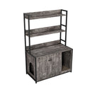 Large Cat Litter Box Enclosure With Shelf Storage
