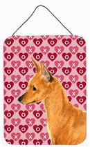 Min Pin Hearts Love and Valentine's Day Portrait Wall or Door Hanging Prints