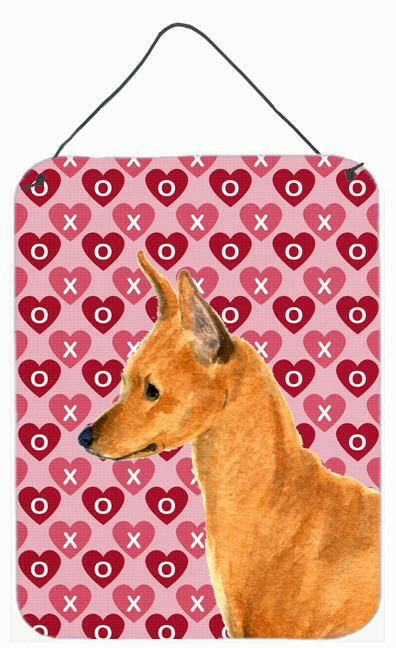 Min Pin Hearts Love and Valentine's Day Portrait Wall or Door Hanging Prints