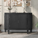 Accent Storage Cabinet Sideboard Wooden Cabinet with Antique Pattern Doors for Hallway, Entryway, Living Room, Bedroom