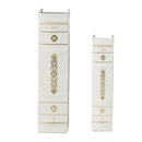 Book Boxes (Set of 2) - White / Gold by Unique Piece Furniture