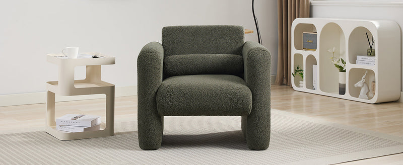 Walker Edison | Sherpa Modern Cloud Accent Chair