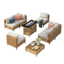 K&K 8-Piece Patio Furniture Set with Fire Pit Table by HouseOfZazla