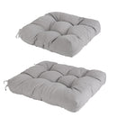 2Pcs Rocking Chair Cushion Upper And Lower Back And Seat Sets with Non-Slip Ties Polyester Fiber Filling Comfortable for Indoor Home Office Car