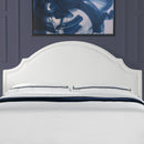 Catherine Upholstered King Headboard, Antique