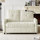 Modern Loveseat Pull Out Sofa Bed With Adjustable Backrest, Two Cup Holders, A Phone Holder, Three Charging Ports And Side Storage Pockets For Living Room by HouseOfZazla