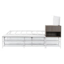 Platform Bed With 2 Tier Storage Shelves, Storage Cabinet by HouseOfZazla