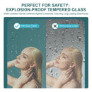 Diamond Shaped Corner Shower Door, Inward Sliding, Stainless Steel Frame by HouseOfZazla