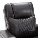 Power Motion Recliner With USB Charging Port And Hidden Arm Storage 2 Convenient Cup Holders Design And 360 Degree Swivel Tray Table by HouseOfZazla