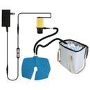 19QT Portable Cold Therapy Machine Programmable Ice Therapy Machine Cold Rush Therapy Machine System with 3 Flow Levels 10-60Mins Timer 3 Elastic Band