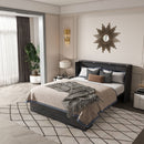 Murphy Bed With Storage Drawers And Charging Cabinet, Foldable Panels, Swivel Wheels