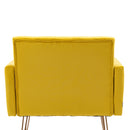 Accent Chair, leisure single sofa with Rose Golden feet